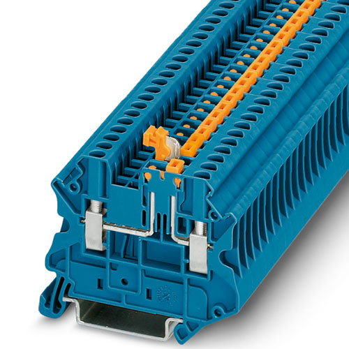 PHOENIX CONTACT -  UT 2,5-MT BU - Knife-disconnect terminal block