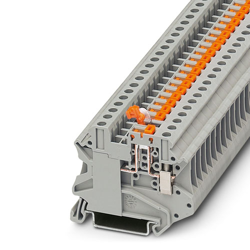 PHOENIX CONTACT -  UT 4-MT-P/P - Knife-disconnect terminal block