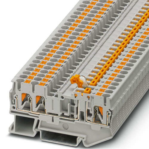 PHOENIX CONTACT -  PT 2,5-TWIN-MT - Knife-disconnect terminal block