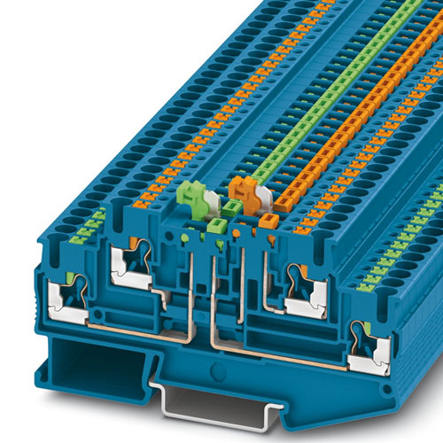 PHOENIX CONTACT -  PTT 2,5-2MT BU - Knife-disconnect terminal block