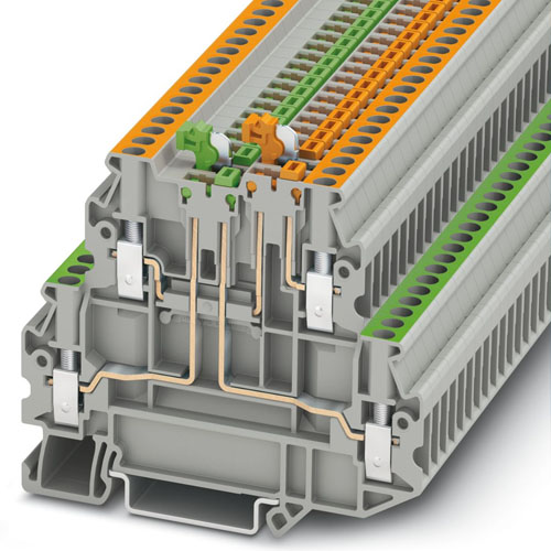 PHOENIX CONTACT -  UTT 2,5-2MT - Knife-disconnect terminal block