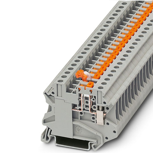 PHOENIX CONTACT - UT 4-MT-P/P YE - Knife-disconnect terminal block