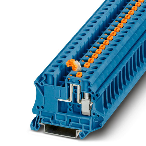 PHOENIX CONTACT -  UT 6-MT BU - Knife-disconnect terminal block