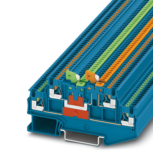 PHOENIX CONTACT -  PTT 1,5/S-2MT BU - Knife-disconnect terminal block