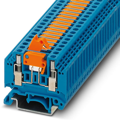 PHOENIX CONTACT -  MTK-P/P MIT SPERRE BU - Knife-disconnect terminal block