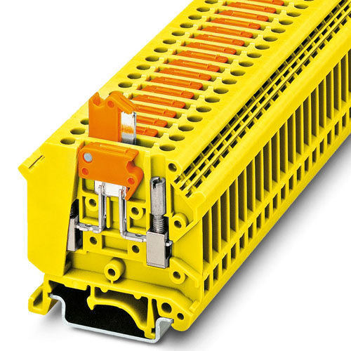 PHOENIX CONTACT - UK 5-MTK-P/P YE - Knife-disconnect terminal block
