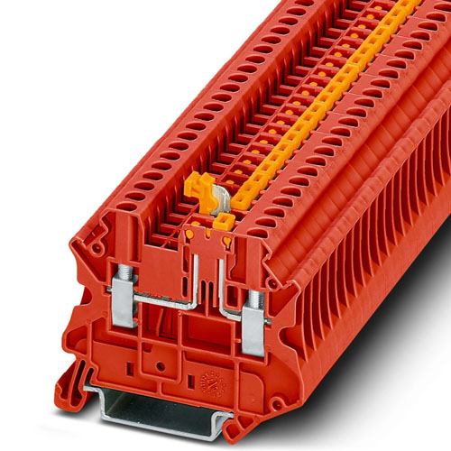 PHOENIX CONTACT -  UT 2,5-MT RD - Knife-disconnect terminal block