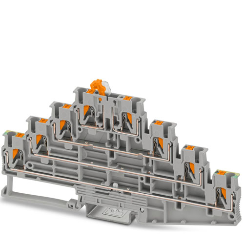 PHOENIX CONTACT -  PT 2,5-PE/L/L/MT - Knife-disconnect terminal block