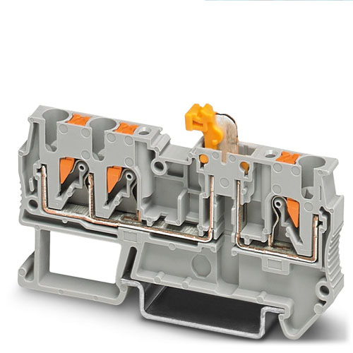 PHOENIX CONTACT -  PTC 2,5-TWIN-MT - Knife-disconnect terminal block