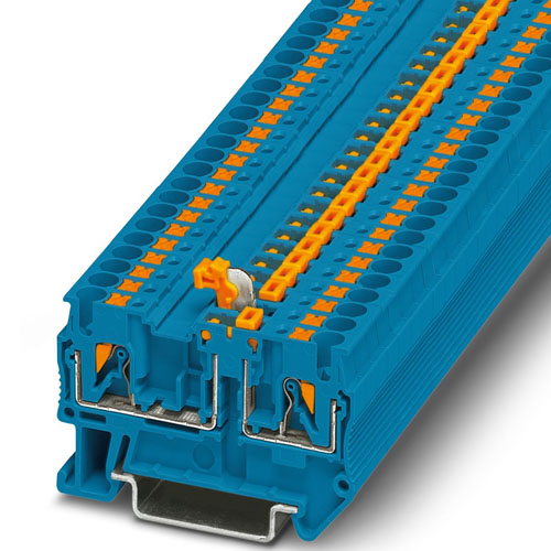 PHOENIX CONTACT -  PTC 2,5-MT BU - Knife-disconnect terminal block