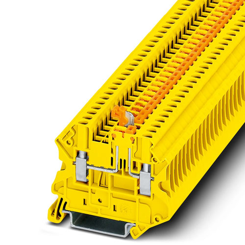 PHOENIX CONTACT -  UT 2,5-MT YE - Knife-disconnect terminal block