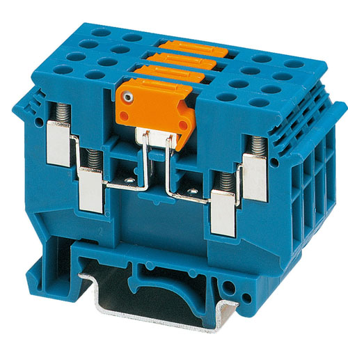 PHOENIX CONTACT -  UDK 4-MTK-P/P BU - Knife-disconnect terminal block