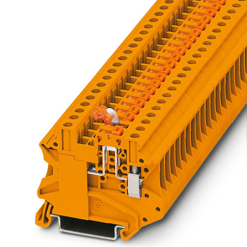 PHOENIX CONTACT -  UT 4-MT-P/P OG - Knife-disconnect terminal block