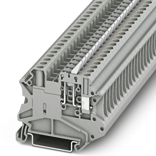 PHOENIX CONTACT -  UT 4-MTL-P/P KNIFE-WH - Knife-disconnect terminal block