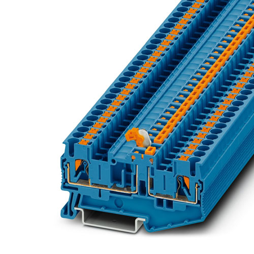 PHOENIX CONTACT -  PT 2,5-MTB BU - Knife-disconnect terminal block