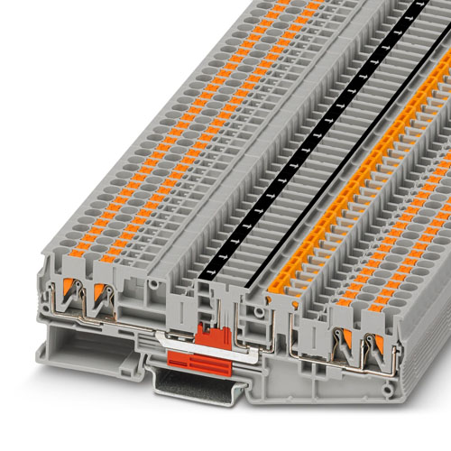 PHOENIX CONTACT -  PT 2,5-QUATTRO-MT-CLT - Knife-disconnect terminal block