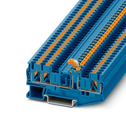 PHOENIX CONTACT -  PT 2,5-TWIN-MTB BU - Knife-disconnect terminal block