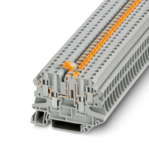 PHOENIX CONTACT - UT 4-QUATTRO-MT P/P RD - Knife-disconnect terminal block