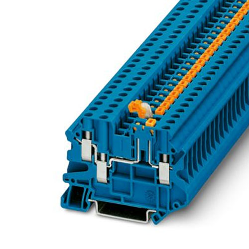 PHOENIX CONTACT -  UT 4-TWIN-MT P/P BU - Knife-disconnect terminal block