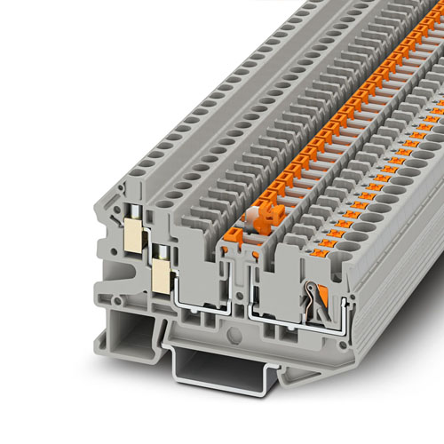 PHOENIX CONTACT -  PTU 4-TWIN-MT-P - Knife-disconnect terminal block