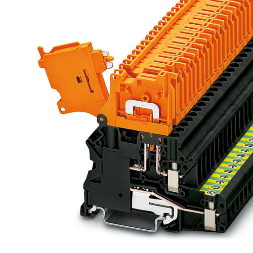 PHOENIX CONTACT -  UT 4-PE/HEDI - Lever-type disconnect terminal block