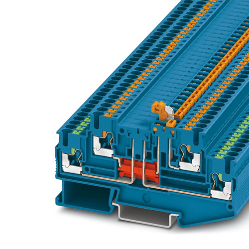 PHOENIX CONTACT -  PTT 2,5-L/MT BU - Knife-disconnect terminal block