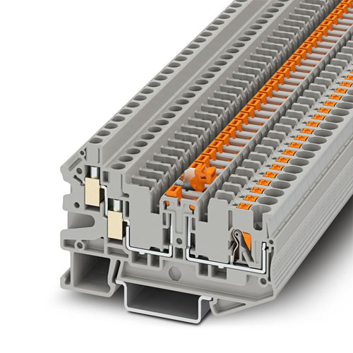 PHOENIX CONTACT -  PTU 4-TWIN-MT - Knife-disconnect terminal block