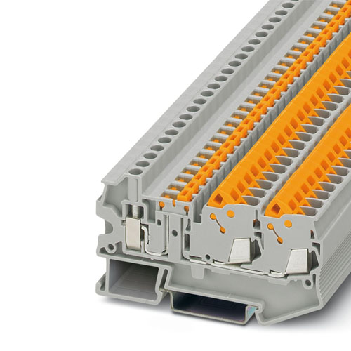 PHOENIX CONTACT -  QTCU 2,5-TWIN-MT - Knife-disconnect terminal block