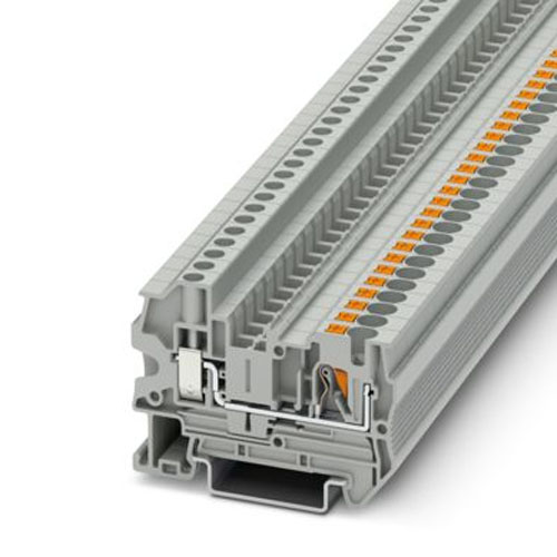 PHOENIX CONTACT - PTU 4 BK - Feed-through terminal block