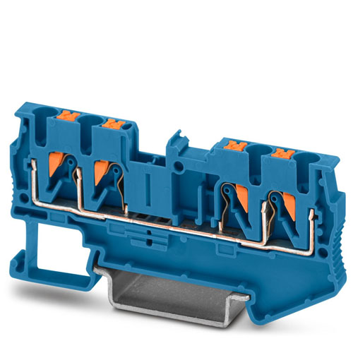 Phoenix Contact - PT 2,5-QUATTRO BU - Feed-through terminal block