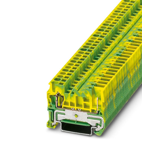 Phoenix Contact - ST 2,5-QUATTRO/2P-PE - Spring cage ground terminal block