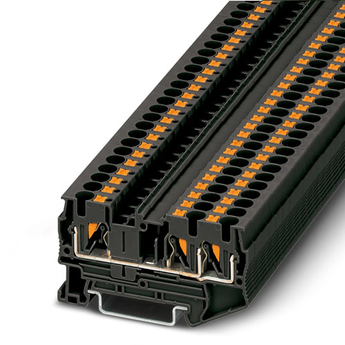 Phoenix Contact - PT 4-TWIN BK - Feed-through terminal block