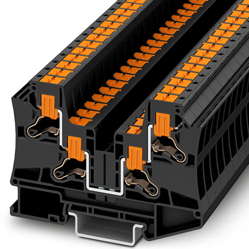 PHOENIX CONTACT -  PTV 6-QUATTRO BK - Feed-through terminal block