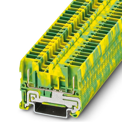 PHOENIX CONTACT -  ST 2,5/2P-PE - Spring cage ground terminal block