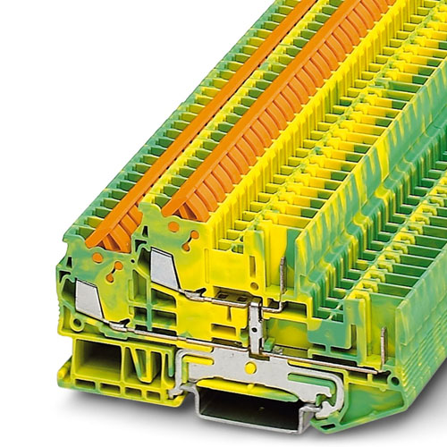 PHOENIX CONTACT - QTTCB 1,5/ 2P-PE - Protective conductor double-level terminal block