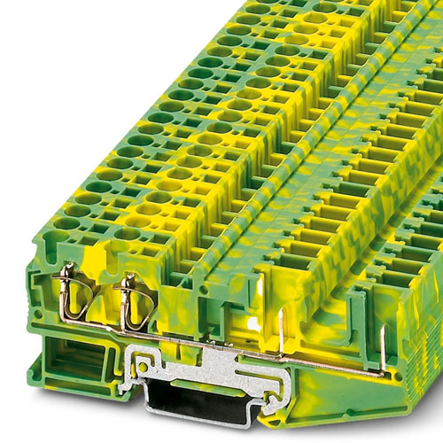 PHOENIX CONTACT -  ST 4-QUATTRO/2P-PE - Spring cage ground terminal block