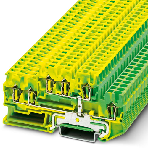 PHOENIX CONTACT -  STTB 2,5-TWIN-PE - Protective conductor double-level terminal block