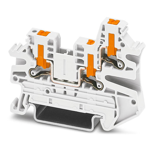 PHOENIX CONTACT -  PTV 2,5-TWIN WH - Feed-through terminal block