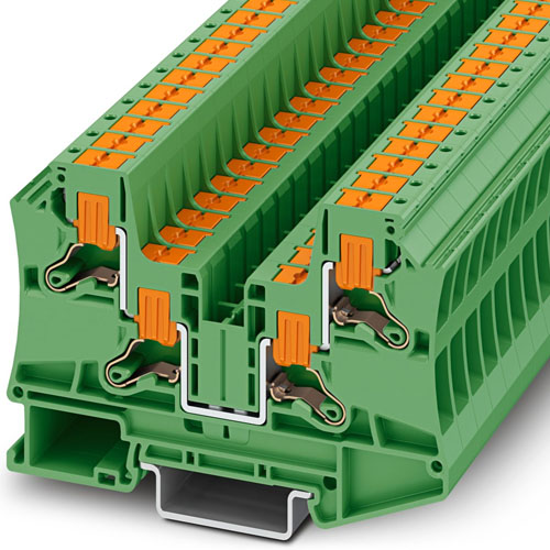 PHOENIX CONTACT - PTV 6-QUATTRO GN - Feed-through terminal block