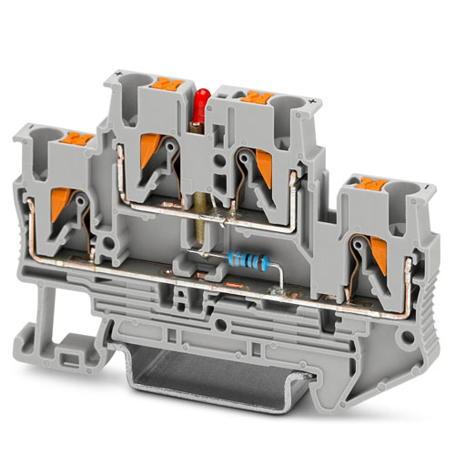 PHOENIX CONTACT -  PTTB 2,5-LA 60 RD - Double-level terminal block