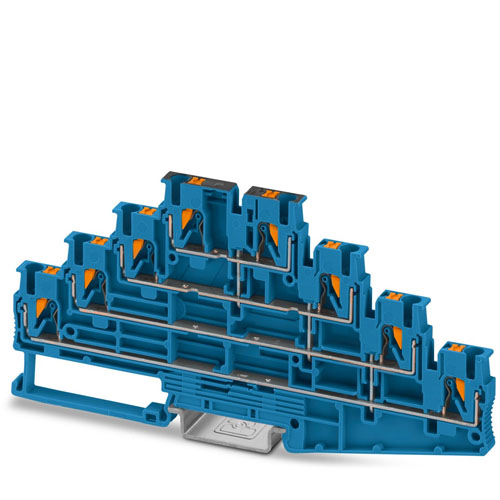 PHOENIX CONTACT -  PT 2,5-4PV BU - Multi-level terminal block