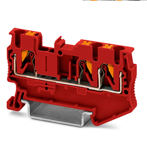 PHOENIX CONTACT -  PT 2,5-TWIN RD - Feed-through terminal block