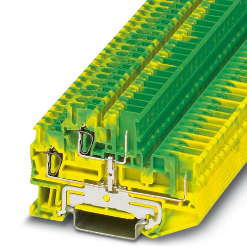 PHOENIX CONTACT - STTB 2,5/2P-PE SO - Protective conductor double-level terminal block