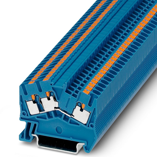 PHOENIX CONTACT - PTS 2,5-TWIN BU - Feed-through terminal block