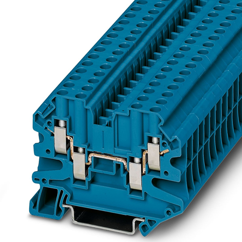 PHOENIX CONTACT - UT 4-QUATTRO HV BU - Four-conductor universal terminal block