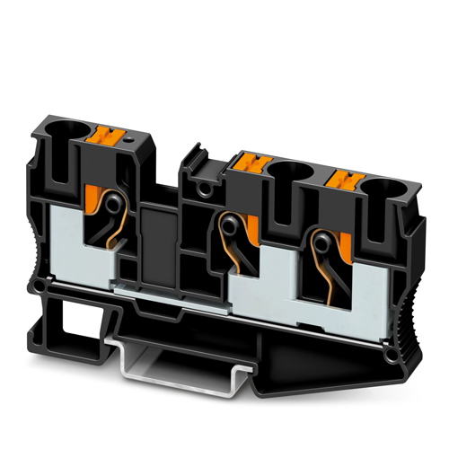 PHOENIX CONTACT - PT 10-TWIN BK - Feed-through terminal block