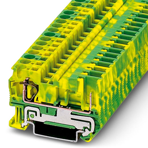 PHOENIX CONTACT -  ST 4/ 1P-PE - Spring cage ground terminal block