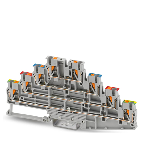 PHOENIX CONTACT -  PT 2,5-PE/L RD/L BU/L - Multi-level terminal block