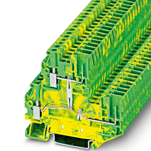 PHOENIX CONTACT -  UTTB 2,5/2P-PE - Protective conductor double-level terminal block