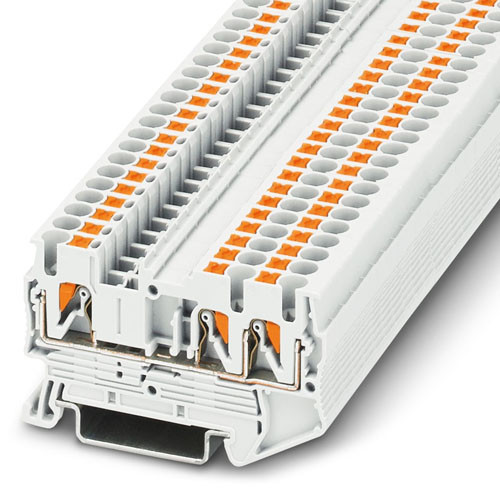PHOENIX CONTACT -  PT 2,5-TWIN WH - Feed-through terminal block